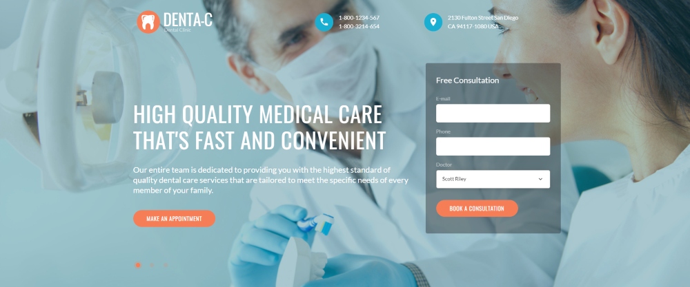Landing page para dentistas