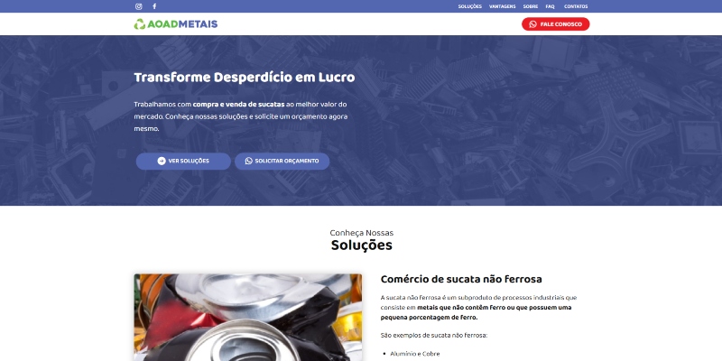Landing page para infoproduto